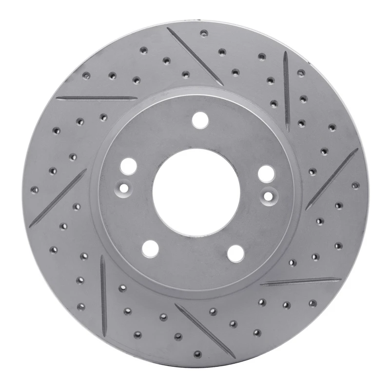 DFC 17-22 Hyundai Ioniq Front Right Drilled & Slotted Geoperformance Rotor