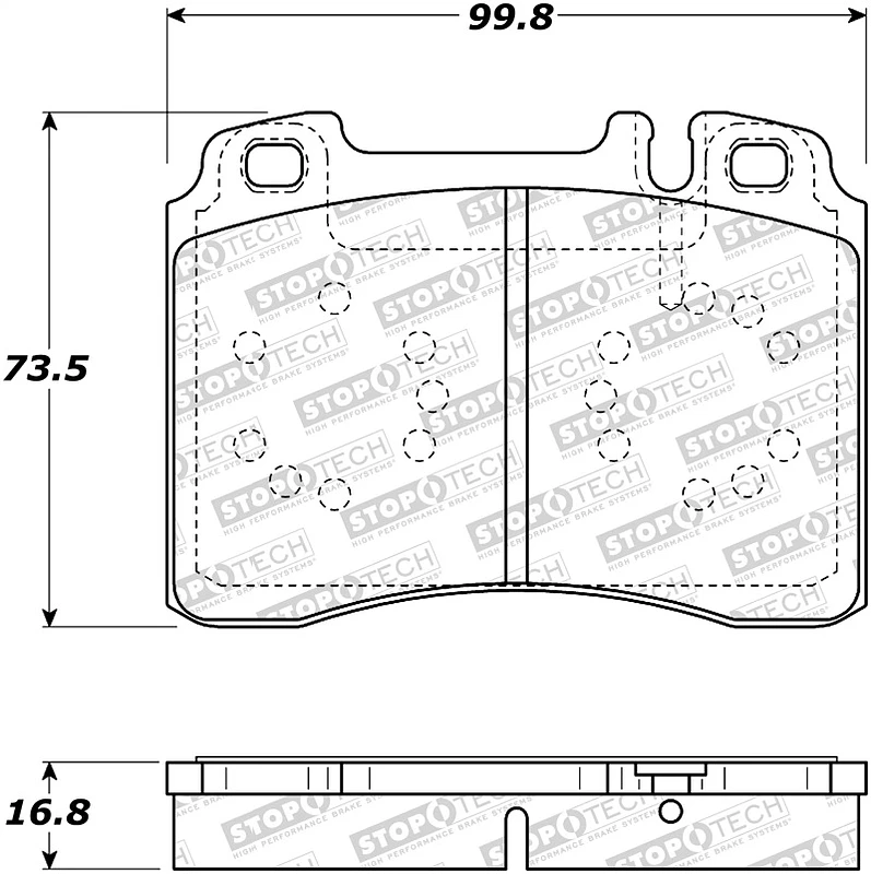 StopTech Street Brake Pads - Front