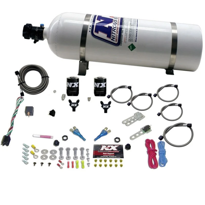 Nitrous Express BMW EFI Alle Doppel-Düsen-Nitrous-Kit (50-300 PS) mit 15lb-Flasche