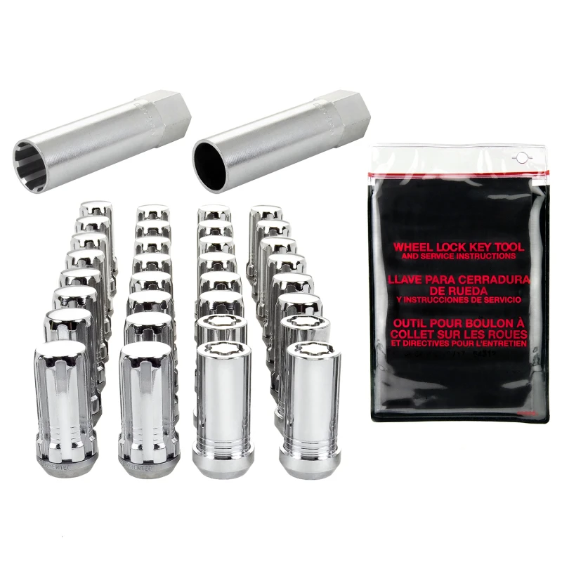 mcgard_65810-6793fed91a9ab McGard SplineDrive Tuner 8-Lug-Installationskit mit Sperren und Werkzeug (Kegel) M14X1,5 / 1 Zoll Sechskant - Chrom