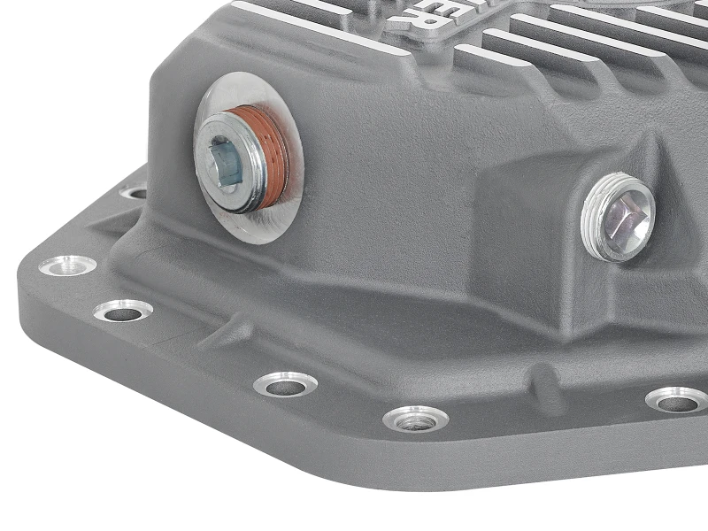 aFe Power Street Ser Hintere Diff-Abdeckung Roh w/Maschinierten Rippen 2017 Ford Diesel Trucks V8-6.7L(td) Dana M275-14