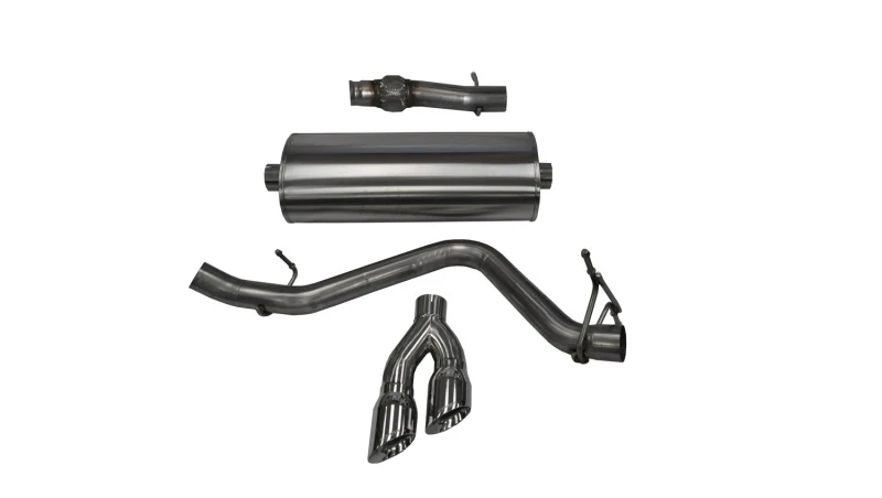 Corsa 14-19 GMC Sierra/Chevy Silv 1500 Reg. Cab/Std. Bed 5,3L V8 Poliert Einseitiger CB-Auspuff