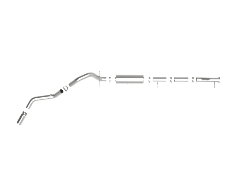 aFe Apollo GT Serie 3in 409SS Kat-Abgasanlage mit poliertem Endrohr 2020 GM 2500/3500HD V8 6.6L L8T