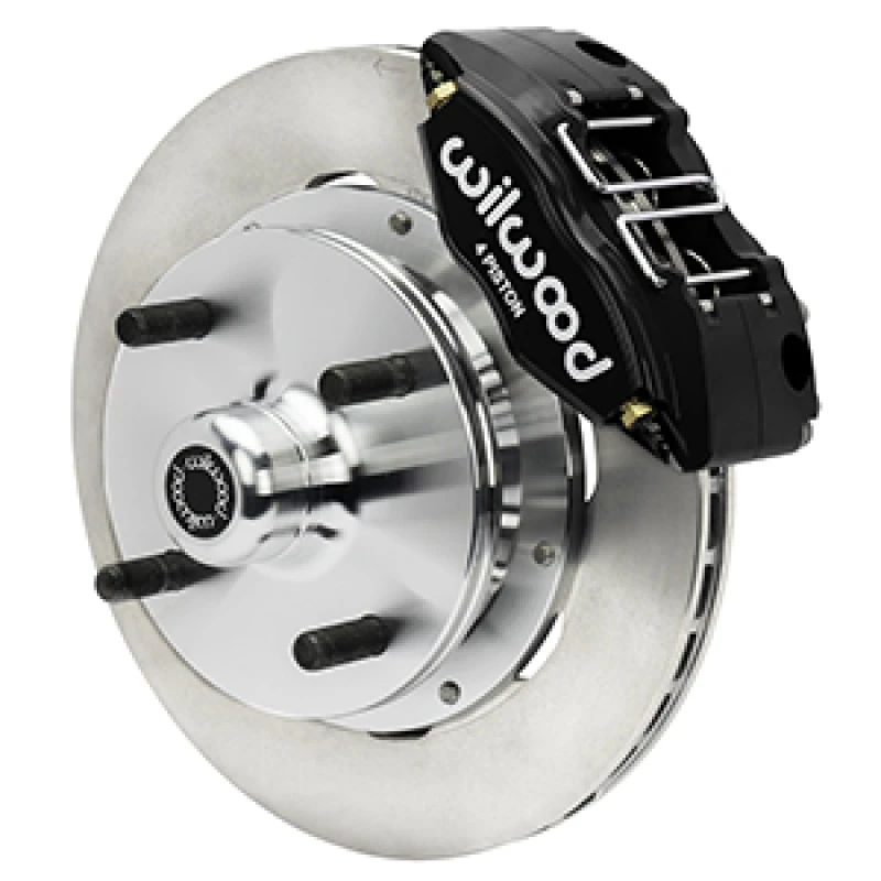 Wilwood 73-76 Porsche 914 Front Powerlite Bremse Kit Plain Face - Schwarz