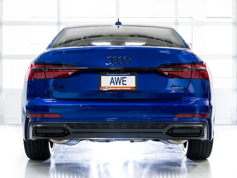 AWE Audi 2019-2023 C8 A6/A7 3.0T Touring Edition Kat-Endschalldämpfer- Turn Downs
