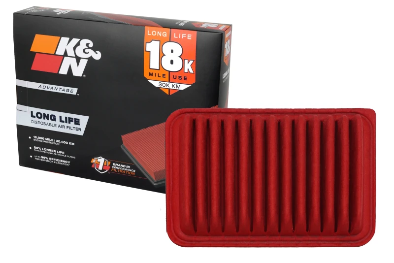 K&N Toy Yaris 06-10 Corolla 07-10 Pont Vibe 09-10 Scion XD 08-09 Air Filter