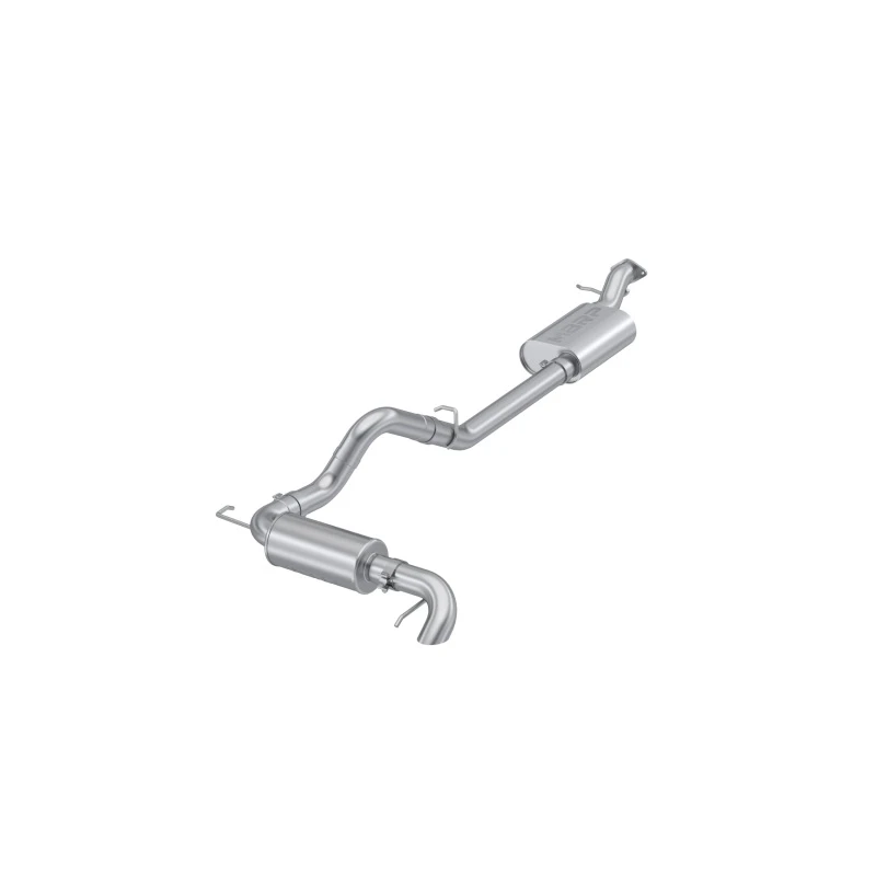 MBRP 2021-2023 Ford Bronco 2.3L/2.7L Aluminisiertes Stahl 3in Cat-Back, Single High Clearance Rear Exit