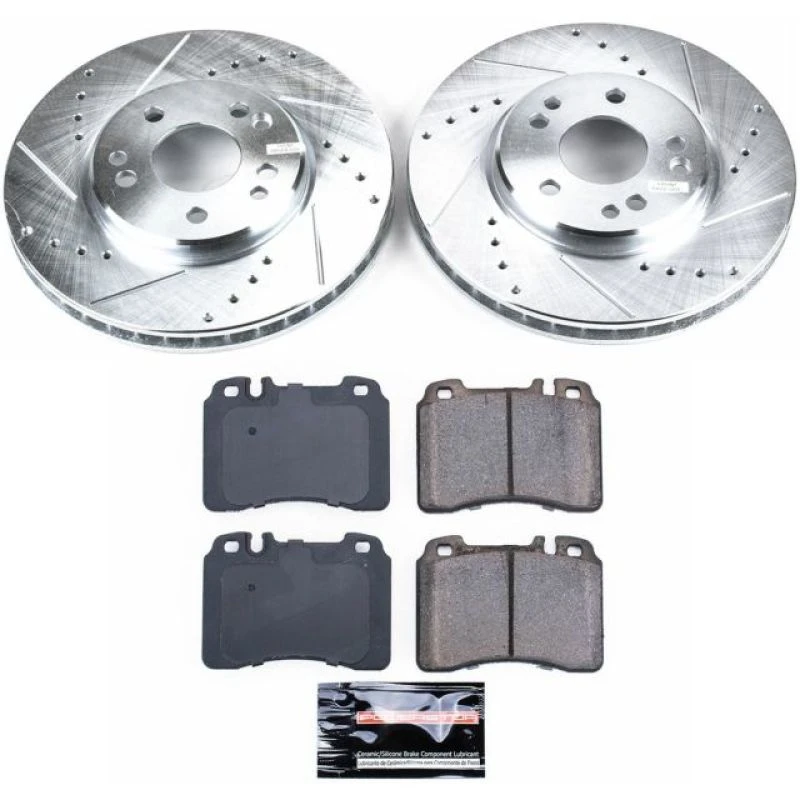 powerstop_K6337-67945b156afed Power Stop 90-93 Mercedes-Benz 300SL Front Z23 Evolution Sport Brake Kit