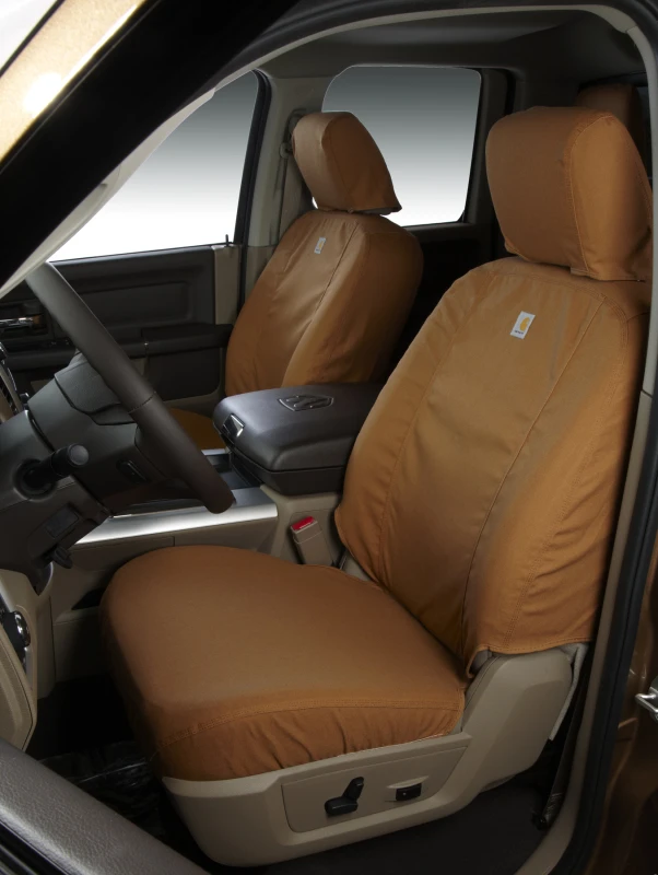 Covercraft 22-23 Jeep Grand Wagoneer Carhartt SeatSaver Custom Second Row Seat Covers - Brown