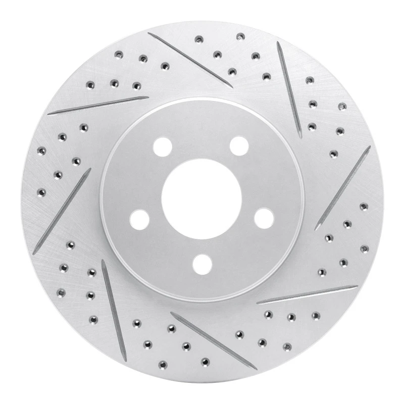 DFC 95-06 Chrysler Sebring Front Right Drilled & Slotted Geoperformance Rotor