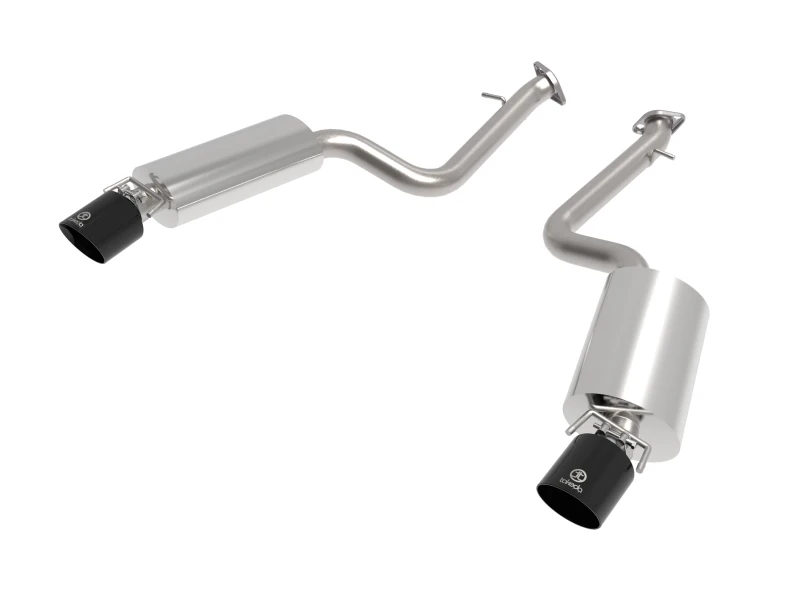 aFe Takeda 14-22 Lexus IS350 V6 2,5 Zoll 304 Edelstahl Axle-Back Auspuffsystem mit schwarzer Spitze