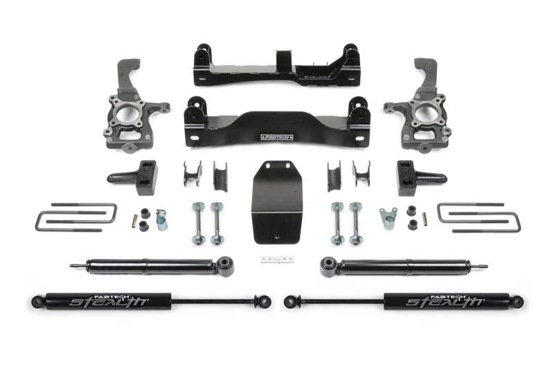 Fabtech 09-13 Ford F150 4WD 4 Zoll Basic-System mit hintenem Stealth