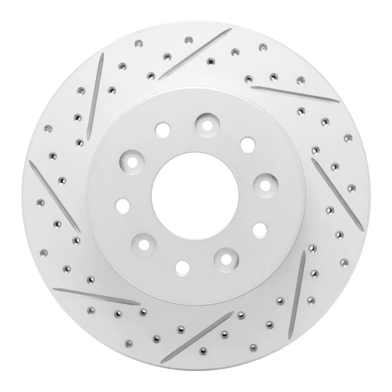 DFC 63-82 Chevrolet Corvette Front Left Drilled & Slotted Geoperformance Rotor