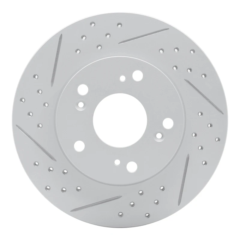 DFC 12-15 Acura Ilx Front Left Drilled & Slotted Geoperformance Rotor