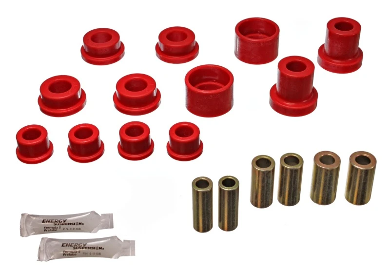 Energy Suspension Rote Hinterachse Steuerlenkerbuchsen-Set für 90-94 Mitsubishi Eclipse AWD