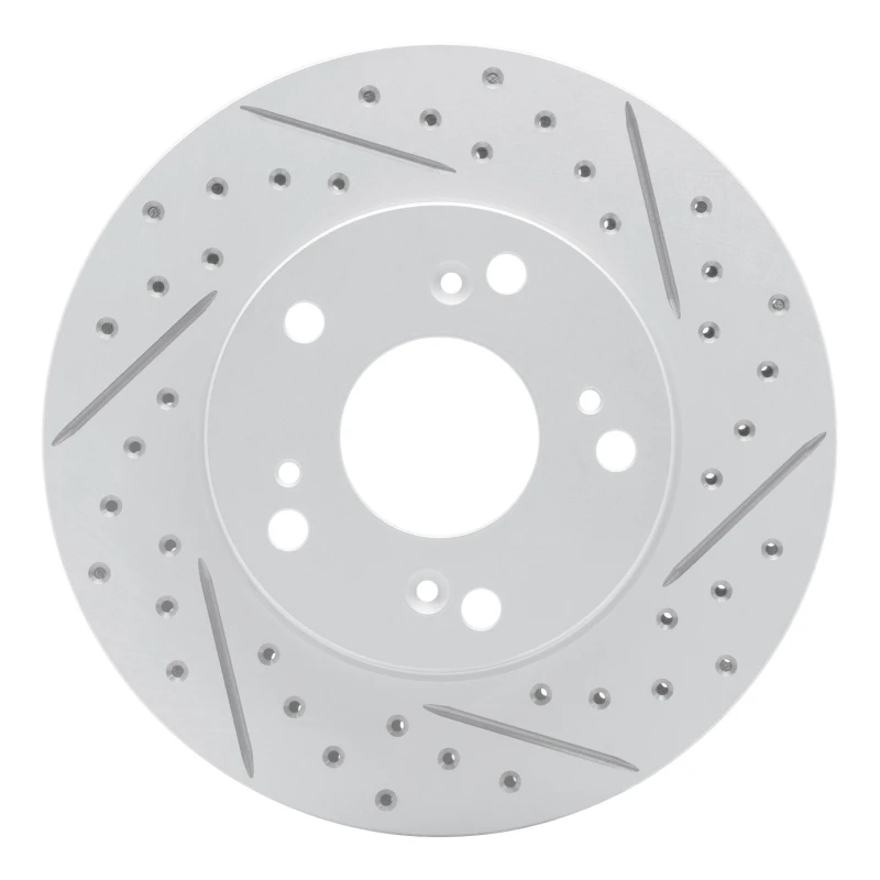 DFC 02-15 Acura Rsx Front Right Drilled & Slotted Geoperformance Rotor