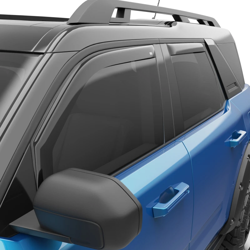EGR 21-22 Ford Bronco Sport 4 Door In-Channel Window Visors - Dark Smoked