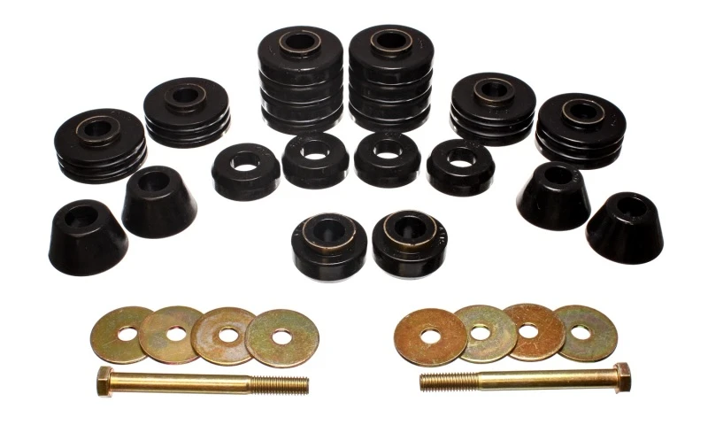 Schwarzes Body-Cab-Mount-Set von Energy Suspension für 73-80 GM C/K-10/20/30 C/K1500/2500/3500
