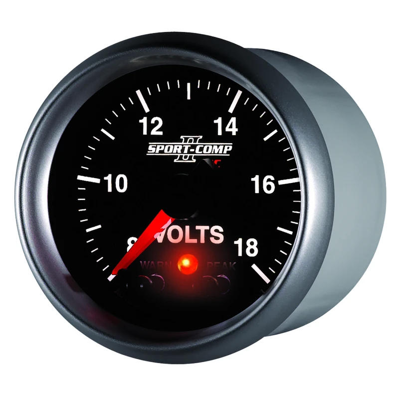 Autometer Sport-Comp II 2-1/16in Digital Voltometer Gauge - 18V