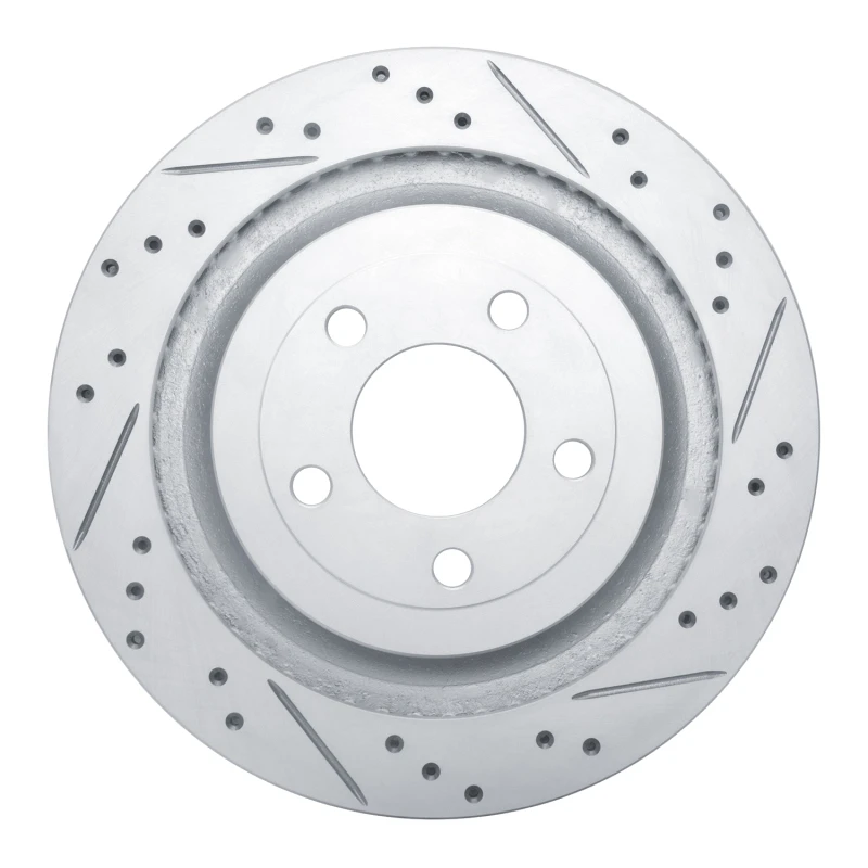 DFC 15-23 Ford Mustang Rear Right Drilled & Slotted Geoperformance Rotor