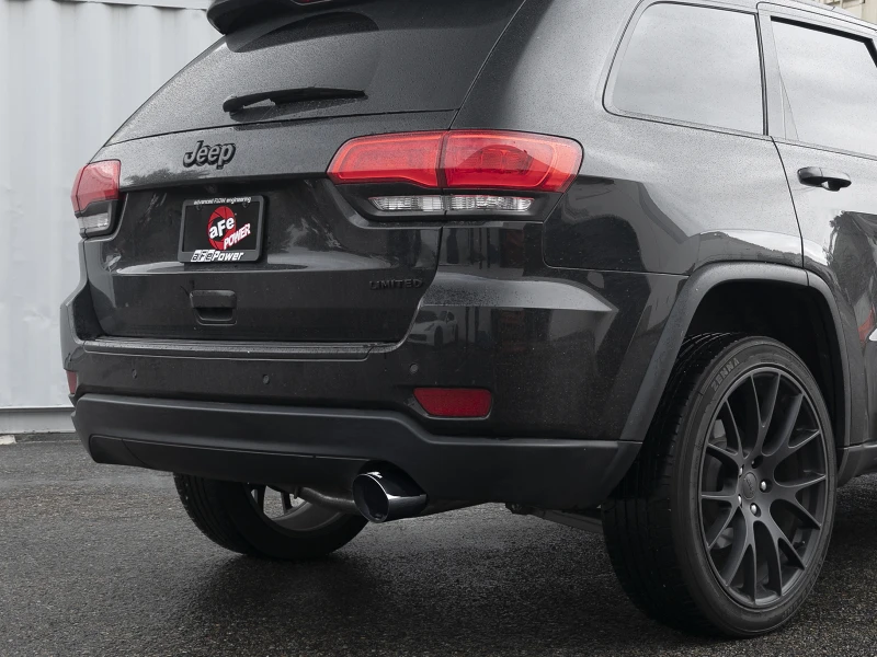 aFe Großer Bohrung HD 3in 304 SS Kat-Back Auspuff mit schwarzen Endstücken 14-19 Jeep Grand Cherokee (WK2) V6-3.6L