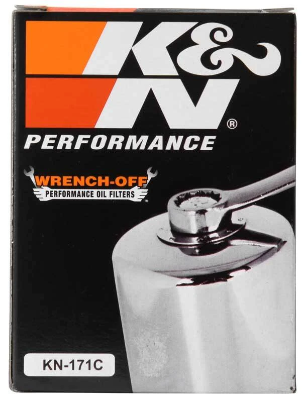 K&N Harley Davidson / Buell 3 Zoll OD x 4,063 Zoll H Chrom-Ölfilter