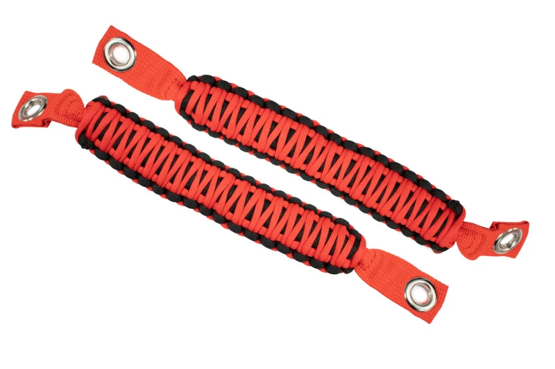Fishbone Offroad Red Paracord Grab Handles for A-Pillar & Sound Bar