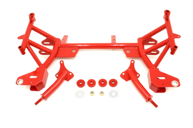 BMR 93-02 F-Body K-Member mit SBC/BBC Motorlagern und Pinto-Lenkerlagern - Rot