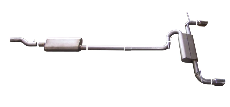 Gibson 07-14 Ford Edge SE 3.5L 2.5in Kat-Back-Doppel-Endschalldämpfer - Aluminisiert
