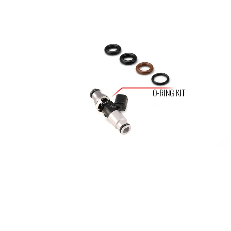 Injector Dynamics O-Ring/Dichtungsservice-Kit für Einspritzventil mit 14mm Top-Adapter und 14mm klarem Bodenadapter