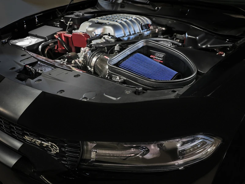aFe Dodge Charger SRT Hellcat Redeye 21-23 V8-6.2L Track Series Stage-2 Carbon Fiber Ansaugsystem Pro 5R