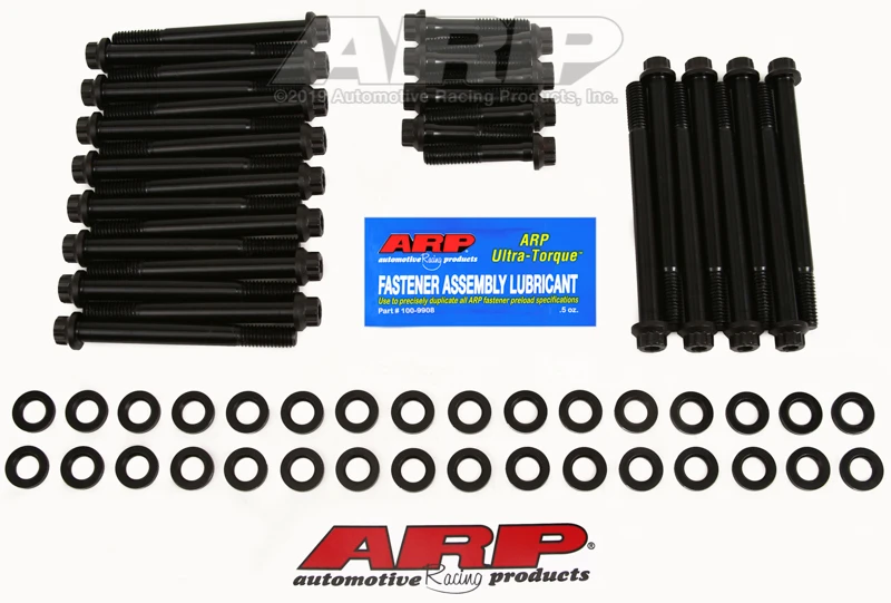 ARP BB Chevy w/ Dart Chevy Bowtie Head Bolt Kit – Black