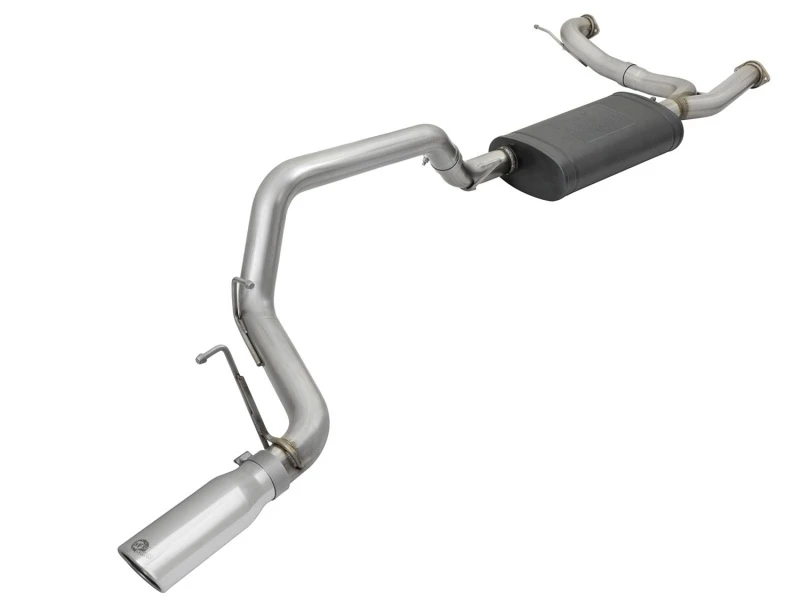 aFe MACHForce XP 3 Zoll 304-SS Auspuff Cat-Back 10-17 Nissan Patrol (Y62) V8-5.6L HO mit polierter Spitze