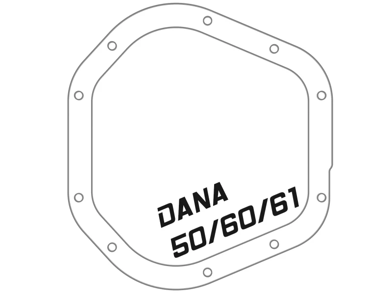 aFe Street Series Dana 60 Vorderachs-Differential-Abdeckung Raw mit bearbeiteten Rippen 17-20 Ford Trucks (Dana 60)