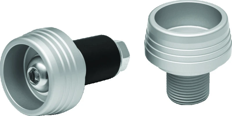 Kuryakyn Lodestar Front Axle Slider Silber