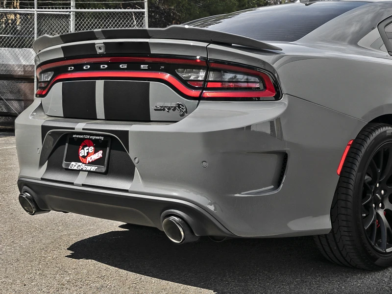 aFe MACH Force-XP 4-1/2in Carbon Fiber OE Replacement Exhaust Tips - 15-19 Dodge Charger/Hellcat