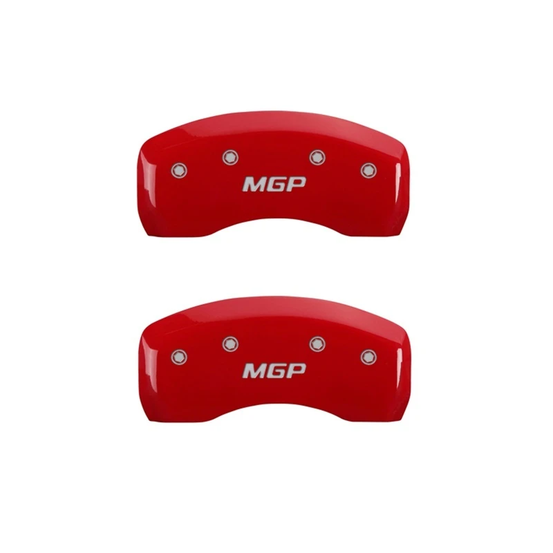MGP 2 Bremssattel-Abdeckungen Graviert Hinten MGP Rot Finish Silberne Zeichen 2007 Acura RL