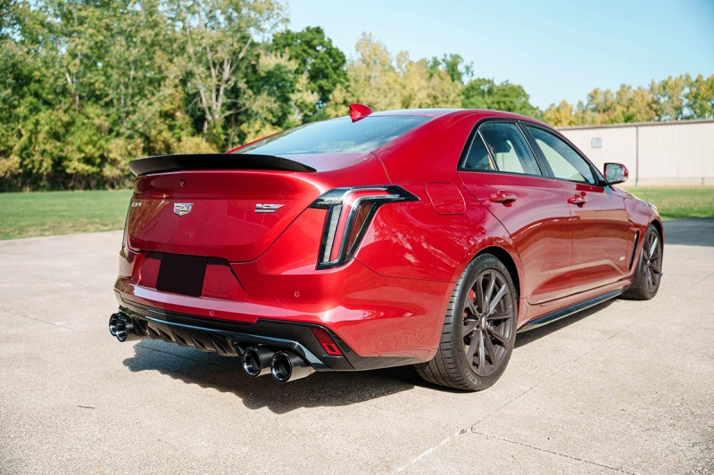 Corsa 3in Active Valve Axle-Back für 22-25 Cadillac CT4 V Blackwing - 4.5in Carbon Fiber Black Tip