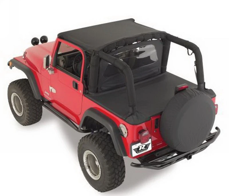 Rampage Tonneau Cover Black Denim für 1992–1995 Jeep Wrangler (YJ)