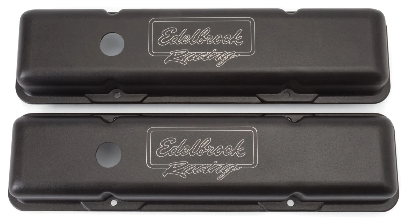 Edelbrock Ventildeckel Victor-Serie Chevrolet 1959-1986 262-400 CI V8 Niedrig Schwarz