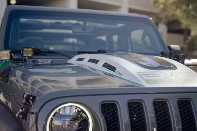 DV8 Offroad Heat Dispersion Motorhaube für 2018+ Jeep Wrangler JL / 2020+ Jeep Gladiator JT