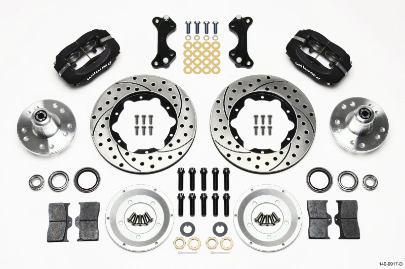 Wilwood Forged Dynalite Front Kit 11,00 Zoll gebohrt WWE ProSpindel