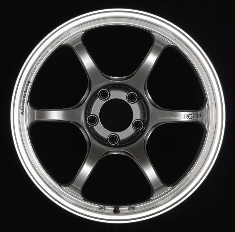 Advan RG-D2 15x8.0 +35 4-100 Machining & Racing Hyper Black Wheel