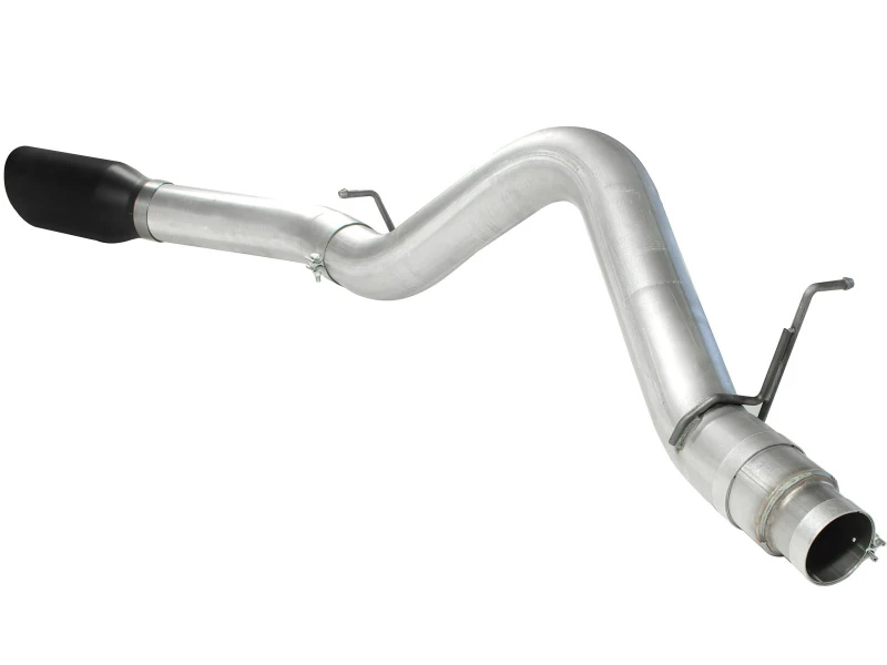 aFe Atlas Auspuff 5 Zoll DPF-Back Al Stahl 11-13 GM Diesel Trucks V8-6.6L (td) LML (Schwarze Spitze)
