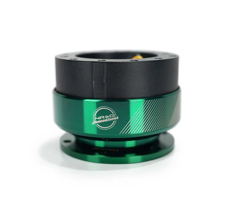 NRG Quick Release Gen 2.0 – 20 Year Anniversary Black Body / Emerald Ring