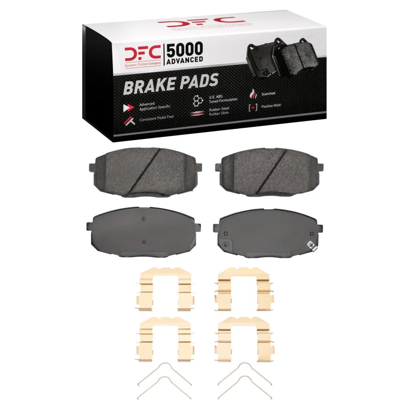 DFC 09-13 Hyundai Elantra Front 5000 Advanced Ceramic Brake Pads and Hardware Kit