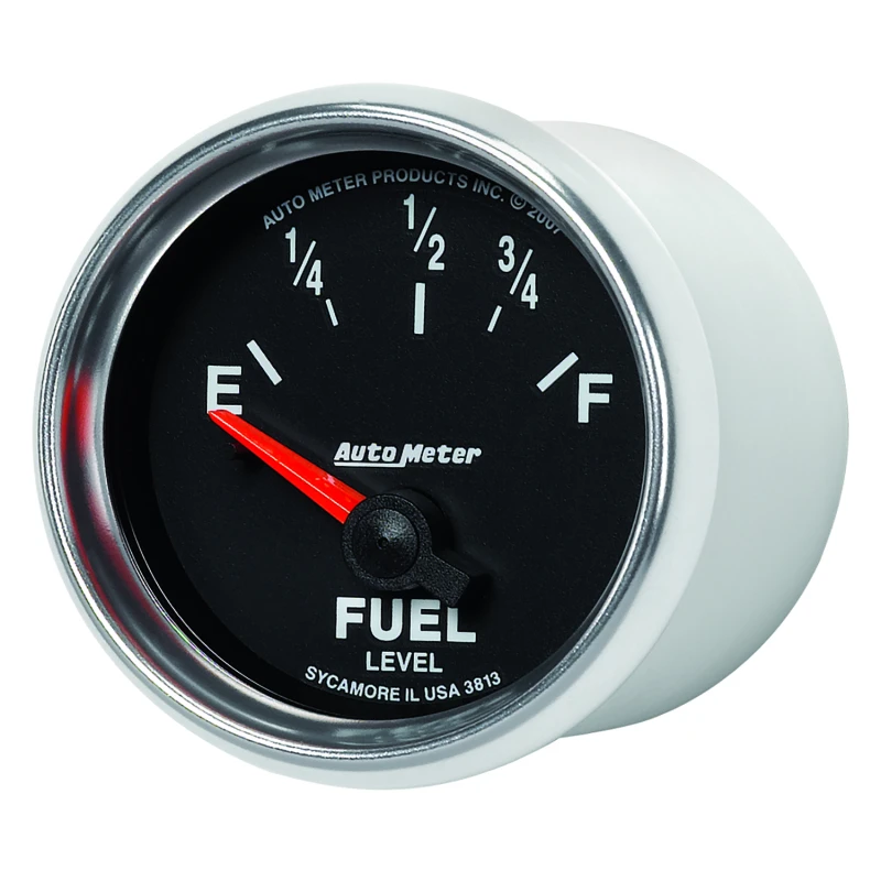 Autometer GS 52mm 0-90 ohms Short Sweep Electronic Fuel Level GM Gauge