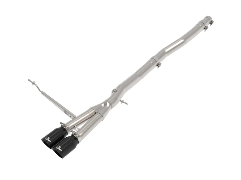 aFe MACH Force-Xp 3in zu 2-1/2in 304SS Cat-Back Auspuffanlage mit schwarzer Spitze für 14-24 Mini Cooper S