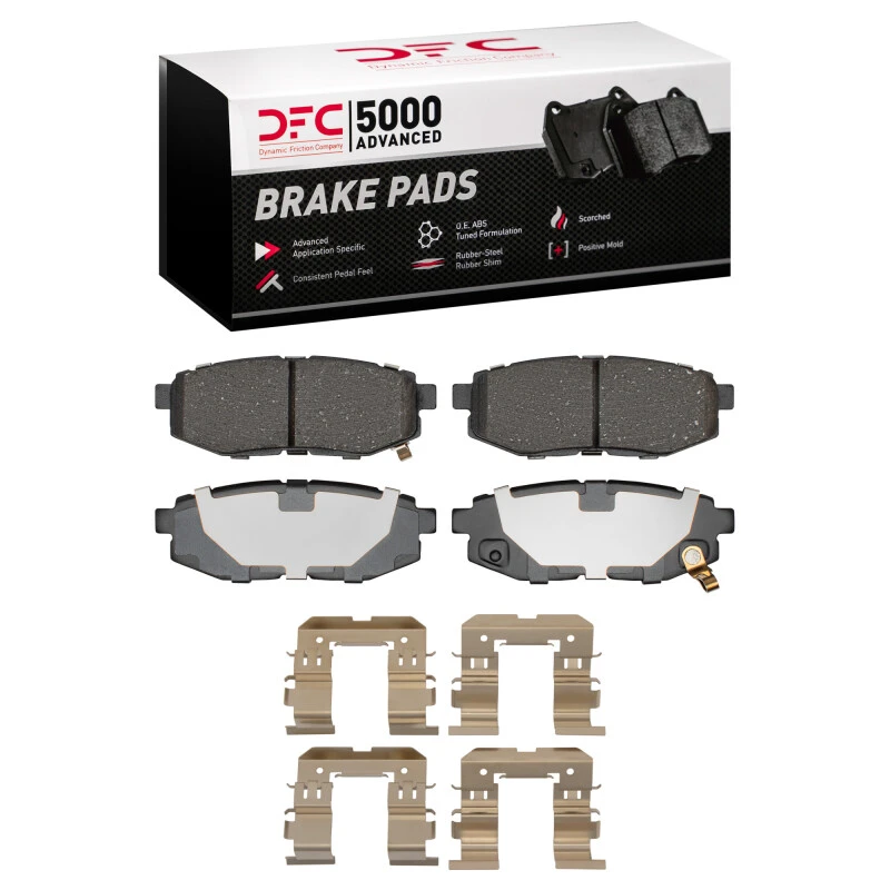 DFC 06-25 Scion FR-S Rear 5000 Advanced Ceramic Brake Pads and Hardware Kit