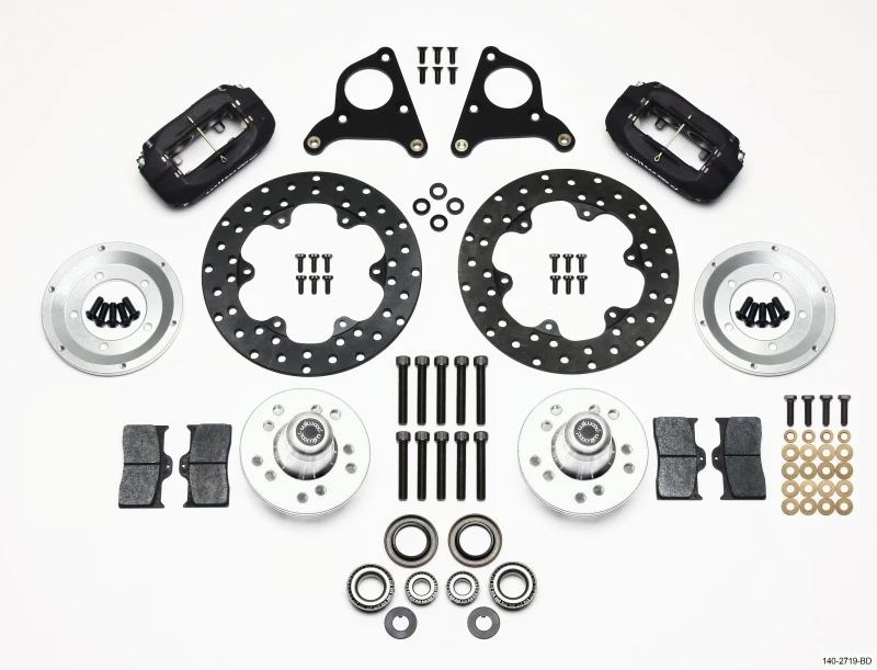 Wilwood Forged Dynalite Front Drag Kit gebohrte Bremsscheibe CPD 73-80 A E B Alle F mit Scheibe